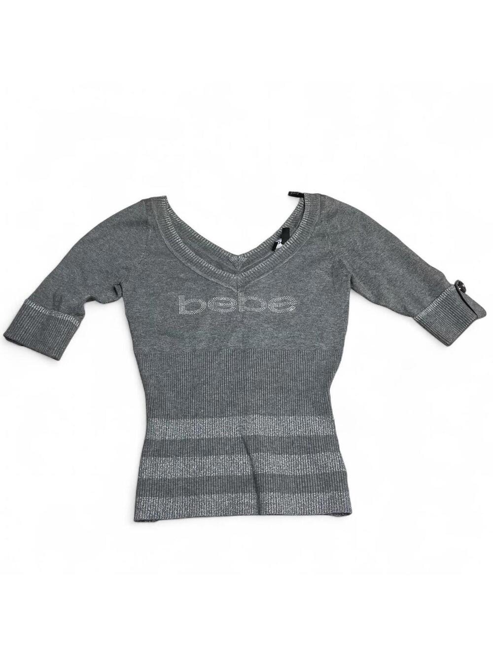 y2k Bebe quarter sleeve sweater